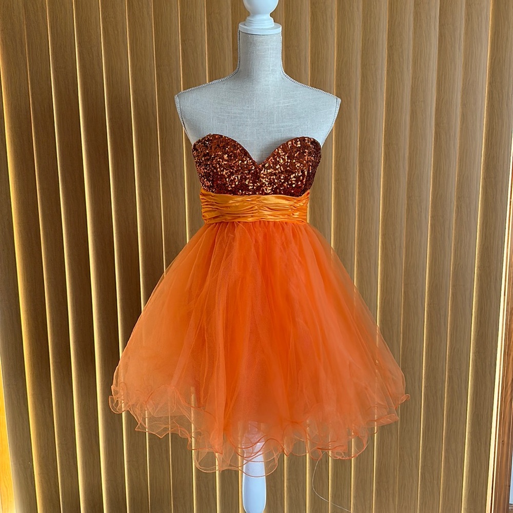 Orange, Cinderella, size 8